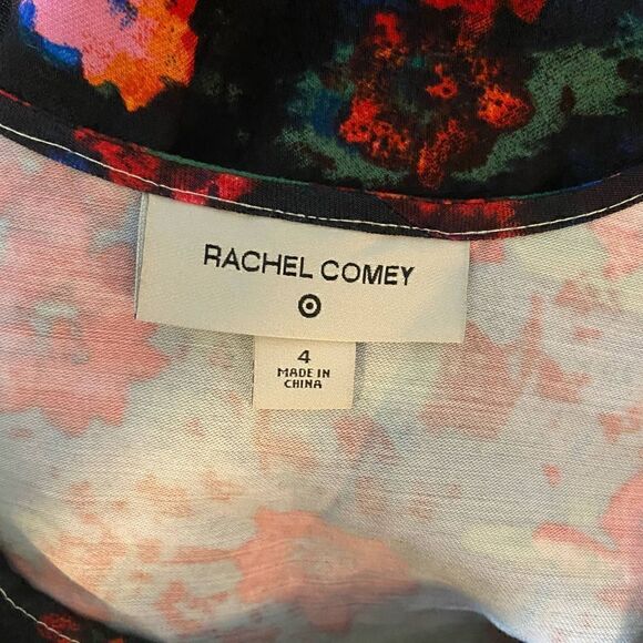 Rachel Comey x Target Black Floral Midi Dress Size 4 - Picture 3 of 4